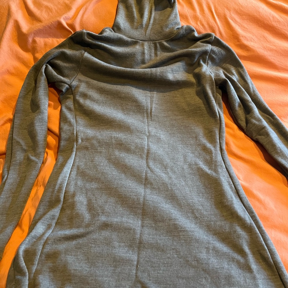 Woolx Peyton Taupe Women's Turtleneck Sweater